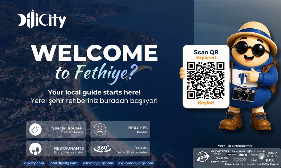 DijiCity Welcome to Fethiye QR tanıtım görseli
